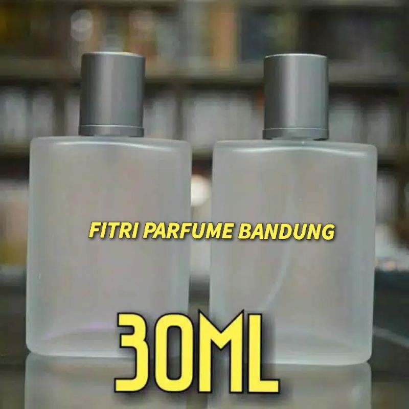 Botol parfum semprot / spray kotak kaca doff 30ml