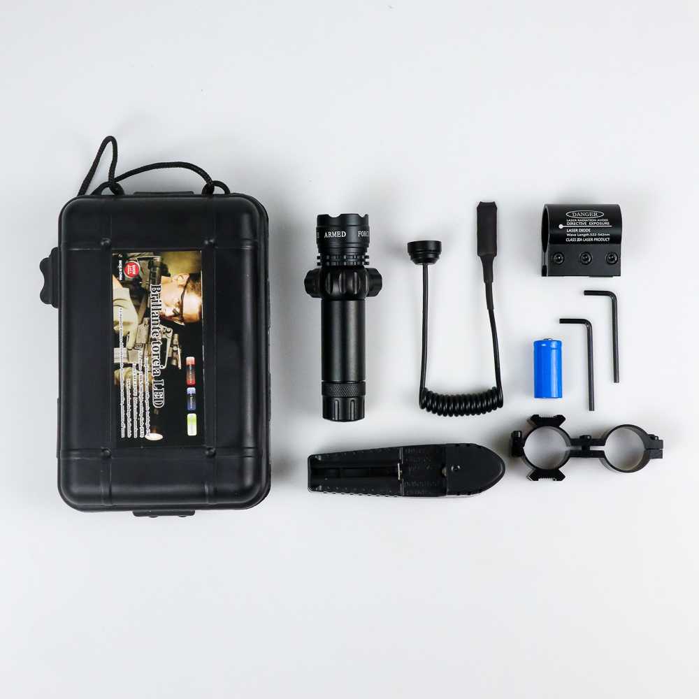 TaffLED Tactical Green Dot Laser Scope Mount+Baterai+Charger - JG-1