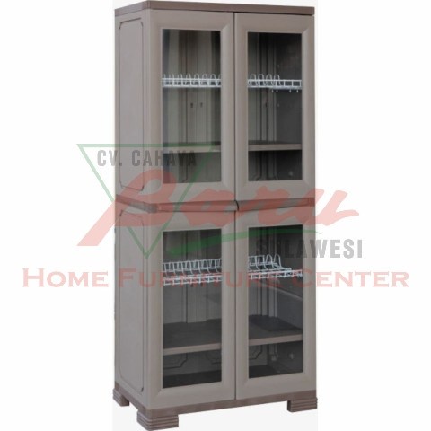 Lemari Plastik Piring Olymplast Kitchen OKL JUMBO - KHUSUS MAKASSAR