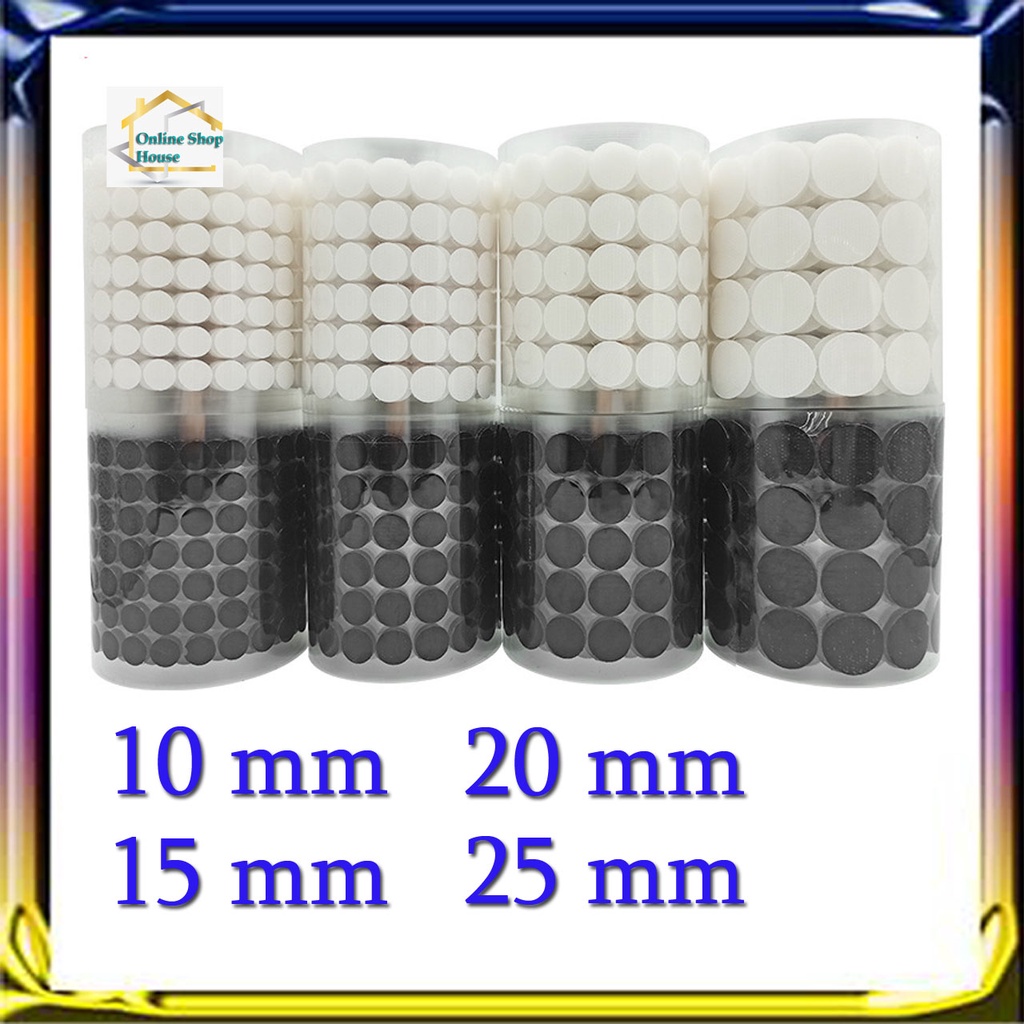 

Velcro Tape Bulat 1cm 1.5cm 2cm 2,5CM Hook And Loop Adhesive Double Side Perekat Serbaguna Stiker