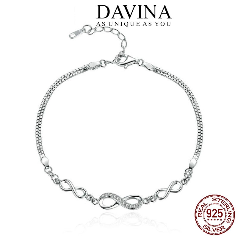  Gelang  Perak DAVINA Amelia Bracelet  925 Sterling Silver 