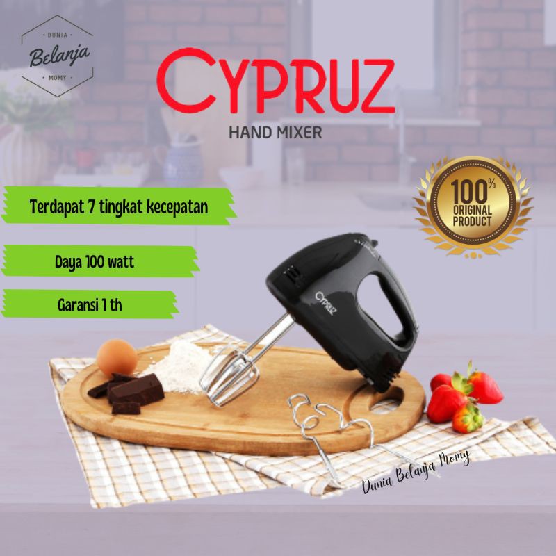 Jual Hand Mixer Cypruz Dengan 7 Kecepatan Ekonomis Murah Berkualitas