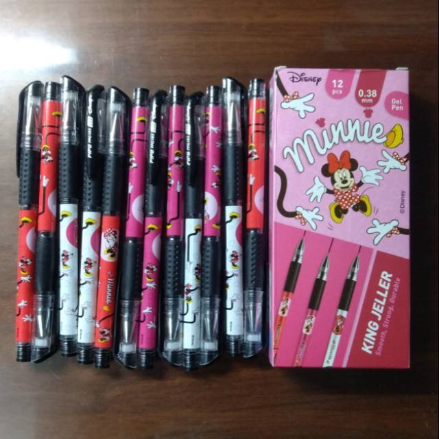 

Pulpen Merk PIPO PPG 103 KING JELLER 0,38 mm Hitam Disney MINNI Mouse