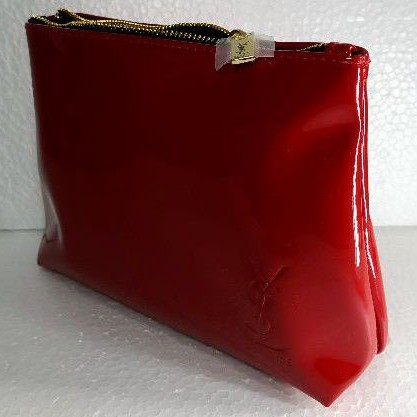 OriginaL Pouch Medium Vinyl Red YSL Beaute Murah