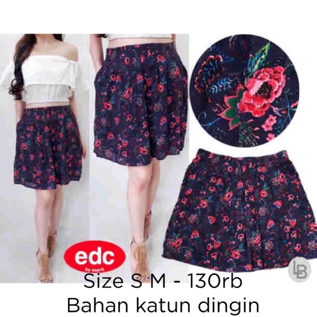 Esprit navy floral skirt