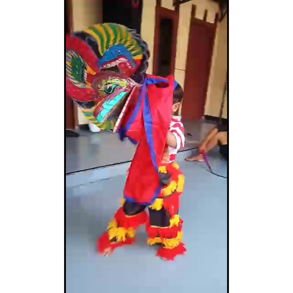 Kaos Reog Ponorogo Anak Laki -bisa cod Setelan kaos reog celana barongan benang 3 sap - barongan pec