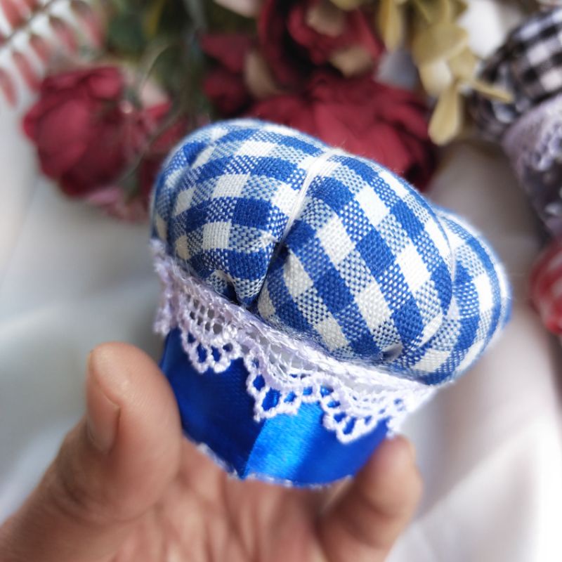 TEMPAT JARUM PENTUL PINCUSHION HANDMADE ISI DAKRON COCOK UNTUK SOUVENIR