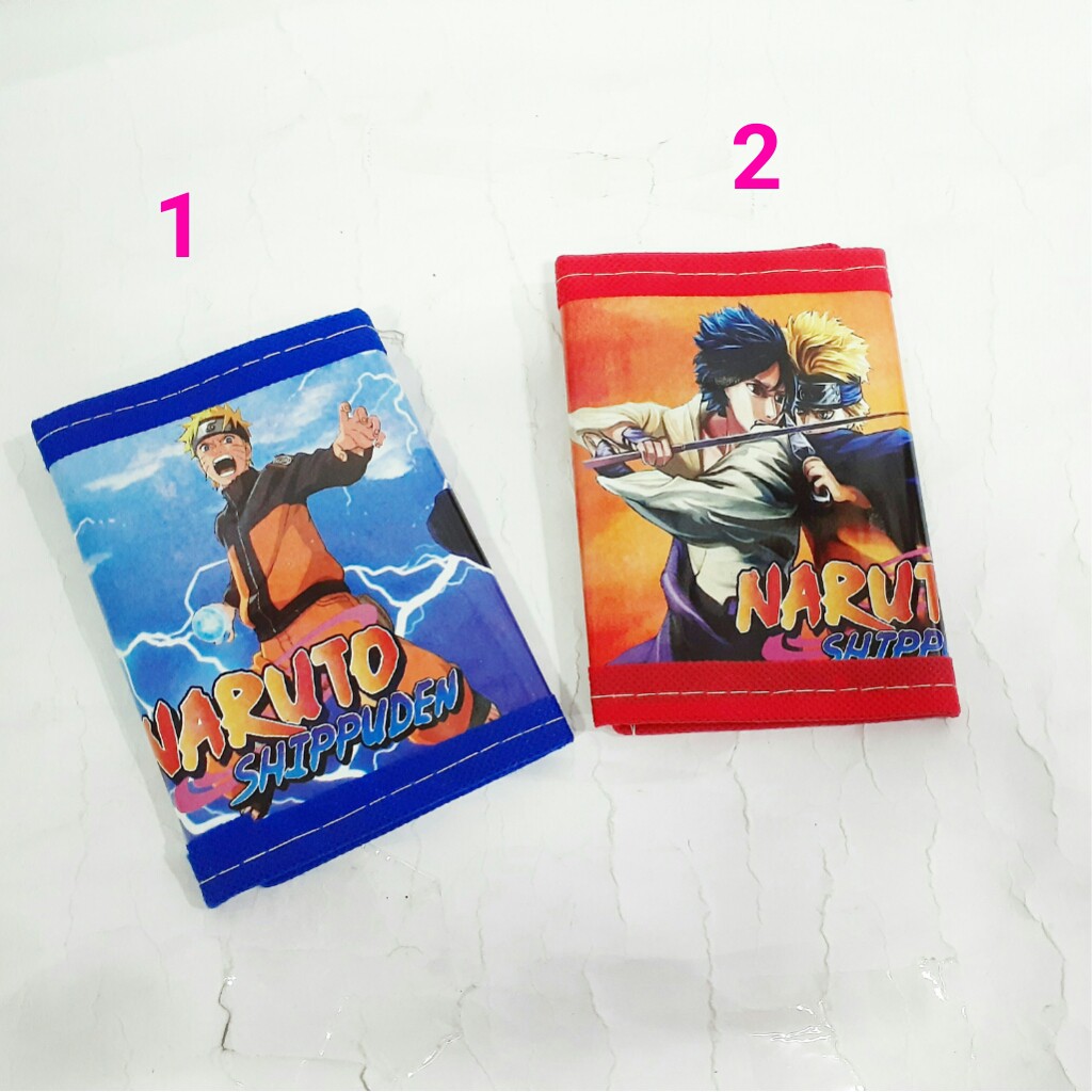 Dompet anak laki Naruto murah untuk belajar simpan uang 