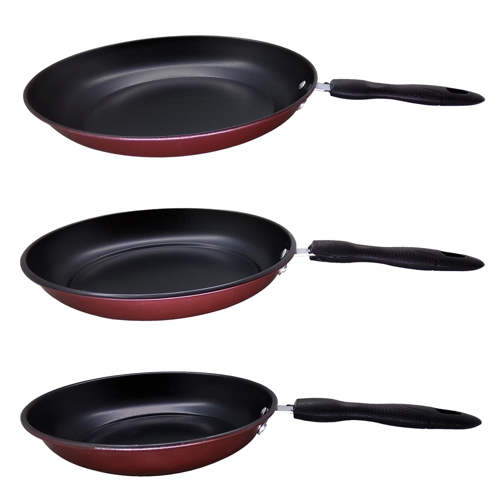 FM - Frypan Set Teflon Anti lengket isi 3 pcs / Frypan set 3 pcs Non stick / Penggorengan