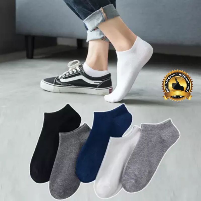 TOKO KL| Kaos kaki pendek matakaki warna polos / Ankle socks pria wanita dewasa unisex