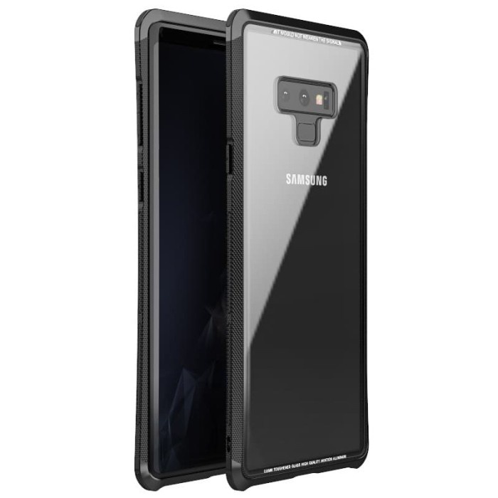 LUPHIE BUMPER CASE SAMSUNG GALAXY NOTE 9 METAL ALUMINIUM GLASS COVER
