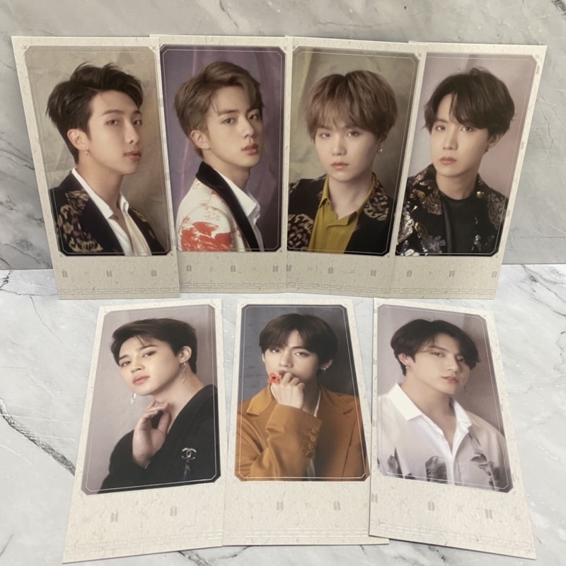 Sharing BTS summer package season greeting 2019 folding screen photocard pc mpc rm jin suga jhope ji