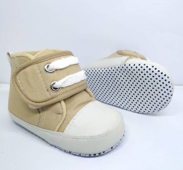 sepatu baby sepatu bayi merangkak prewalker cnvrs double velcro