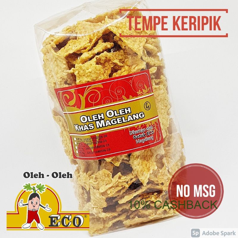 

Camilan - Tempe Keripik Kripik No MSG gurih dan renyah