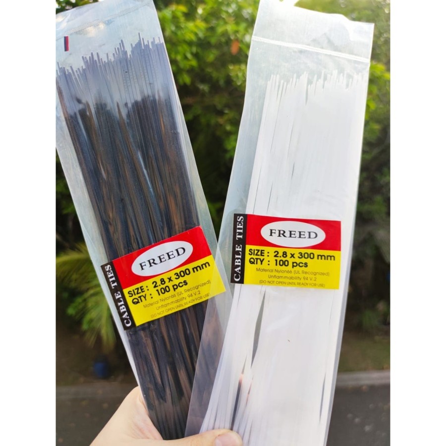 Kabel ties Cable ties Kabel tis Tie Besar Klip 2.7x300mm isi 100Pcs