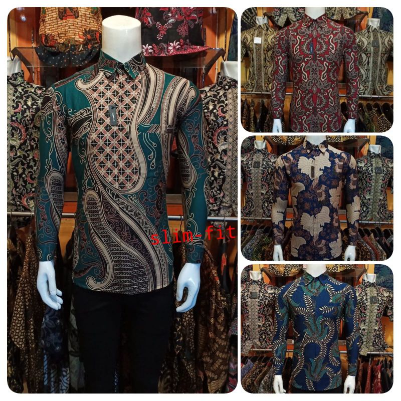 Kemeja Batik Pria Lengan Panjang Modern Premium