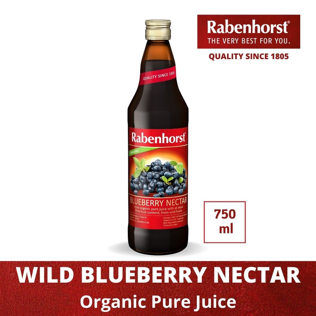 

Rabenhorst Organic Wild Blueberry Nectar Juice 750ml