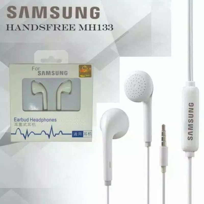 HF BRANDED MH133 SAMSUNG / HEADSET / HEDSET / HANDSFREE / EARPHONE