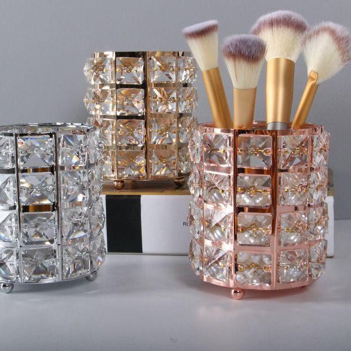 

Terlaris rush strorage tube crystal tempat pena pulpen tempat makeup kosmetik box