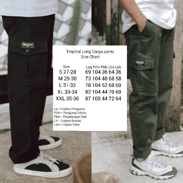 Celana Cargo Panjang Tropical Long Cargo Pants 27 36 Tactical Pants Blackhawk Shopee Indonesia