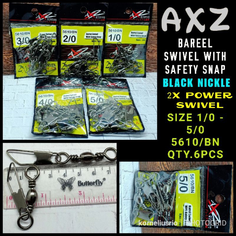 AXZ BARREL SWIVEL WITH SAFETY SNAP KILI BITING KILI PENITI KILI AXZ KILI PANCING KILI KUAT