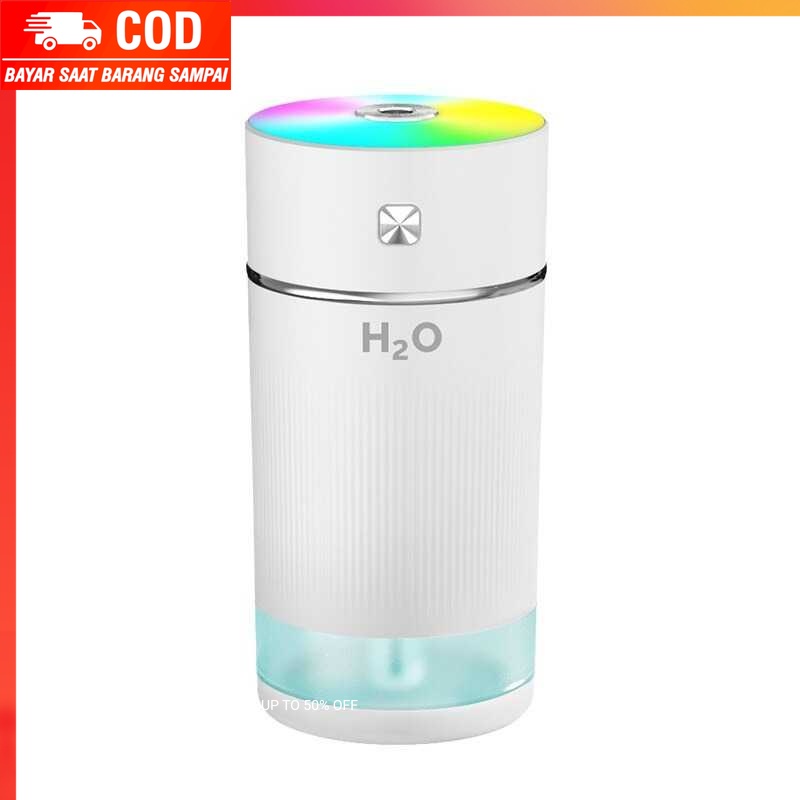 (100% BARANG ORI) FENGZI Air Humidifier Colorful Lights USB Rechargeable 240ml - FZ010