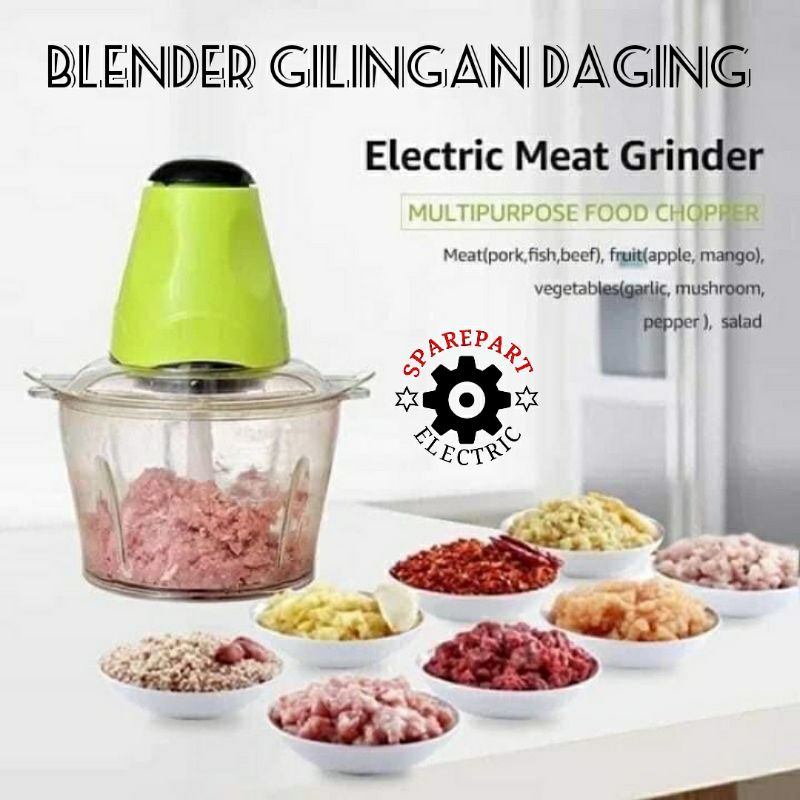 MEAT GRINDER BLENDER GILING DAGING 2LITER - BLENDER KAPSUL LISTRIK BERKUALITAS