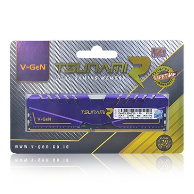 RAM DDR4 V-GeN TSUNAMI R 8GB 3600MHz SINGLE RAM GAMING OVERCLOCK VGEN