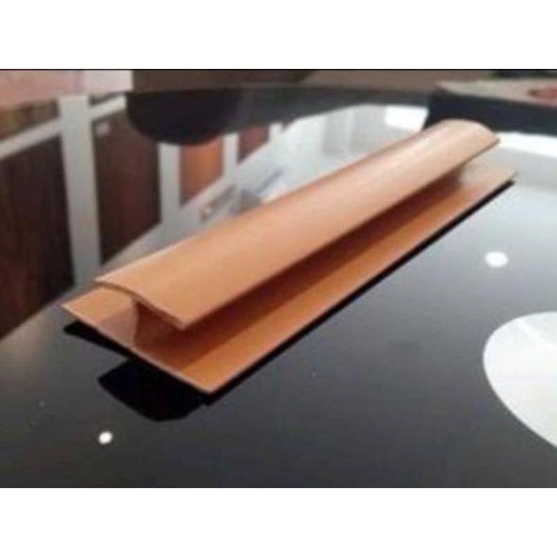 plavon pvc list sambung cokelat