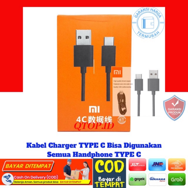 Kabel Type C Xiaomi Tipe C Standard CHARGER [QTOP]