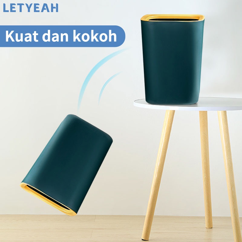 letyeah Tempat sampah besar kapasitas / tong sampah kuat dan tahan lama /trash bin rumah