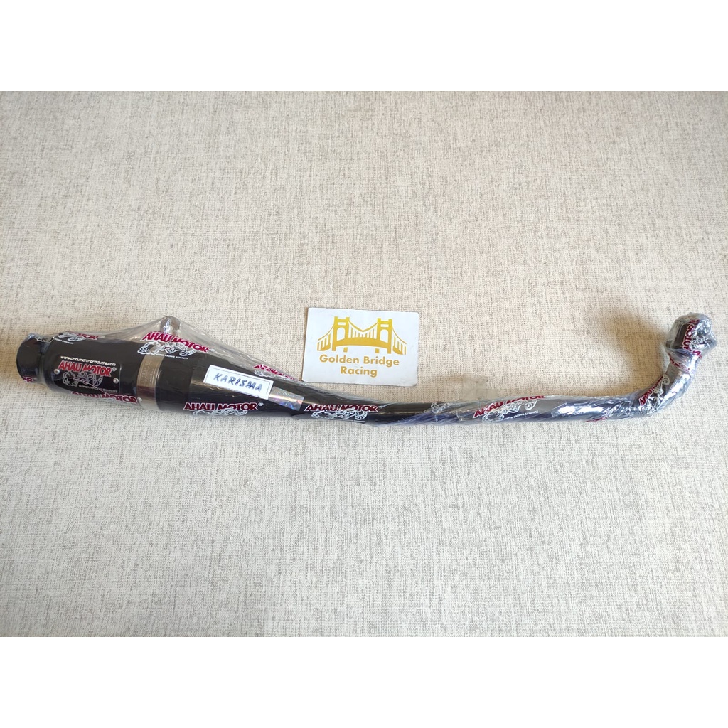 Knalpot AHAU Supra x 125-Blade-Karisma ORI Black Edition