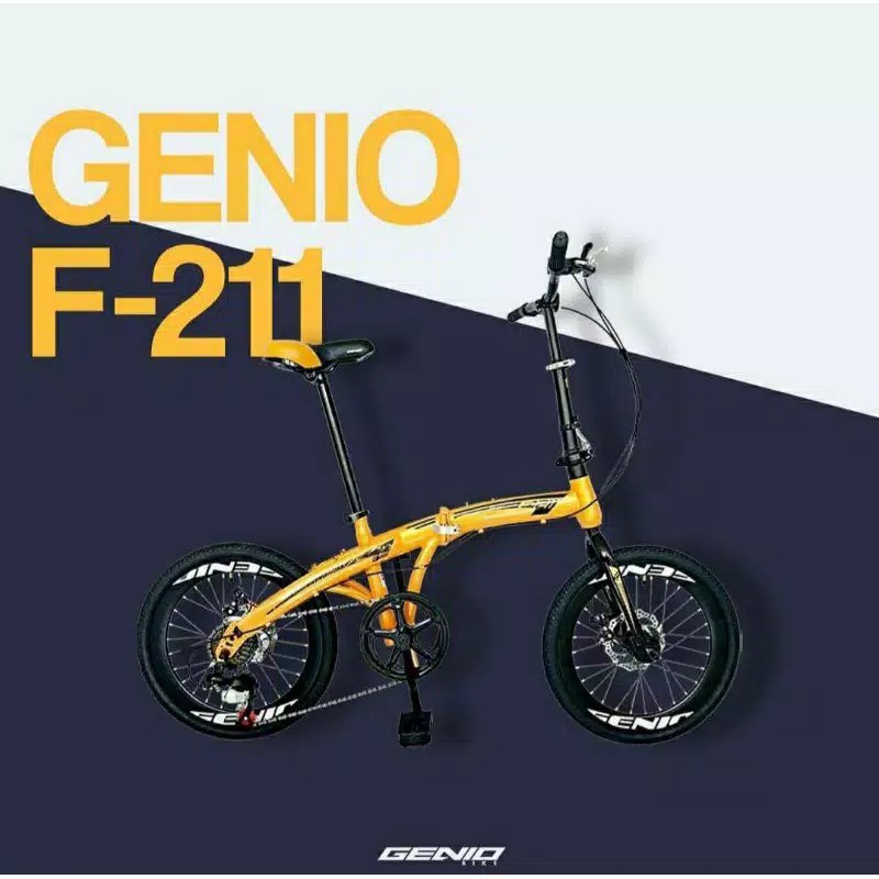 Sepeda lipat 20 inch Genio F 211 Disck brake