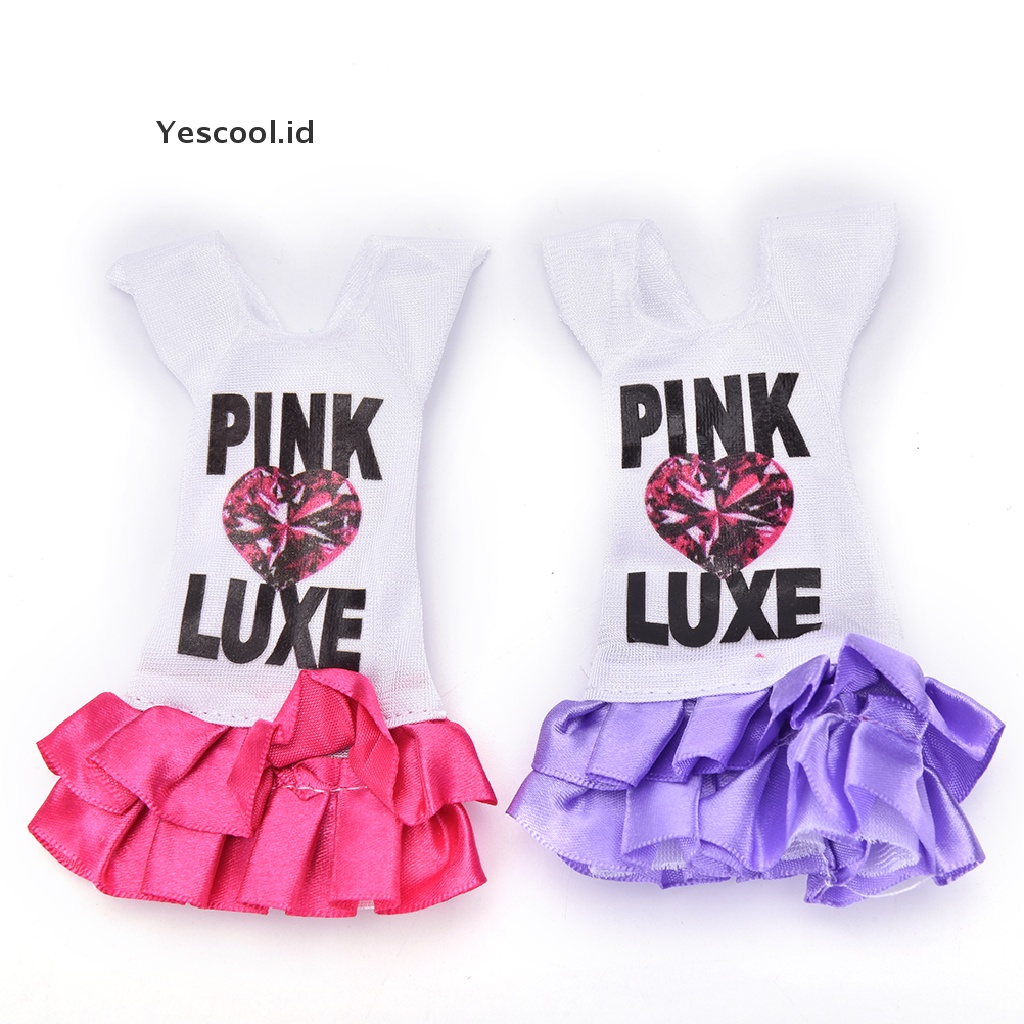 【Yescool】  Fashion Handmade Dresses Clothes For Barbie Doll Style Gifts Random Set hot .