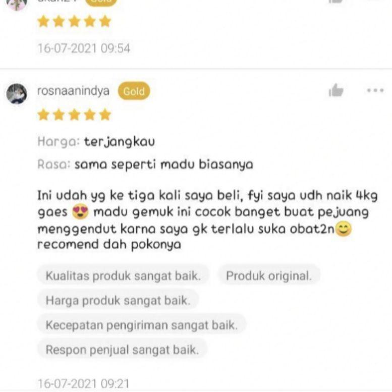 

ejt-45 *ORIGINAL* 1 BOTOL MADU GEMUK BADAN ^^