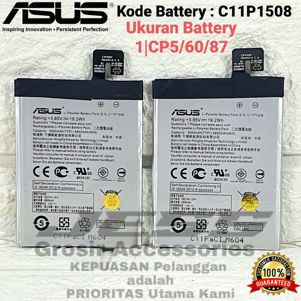 Baterai Original ASUS Zenfone Max ZC550KL C550KL Z010D Z010AD Kode Battery C11P1508