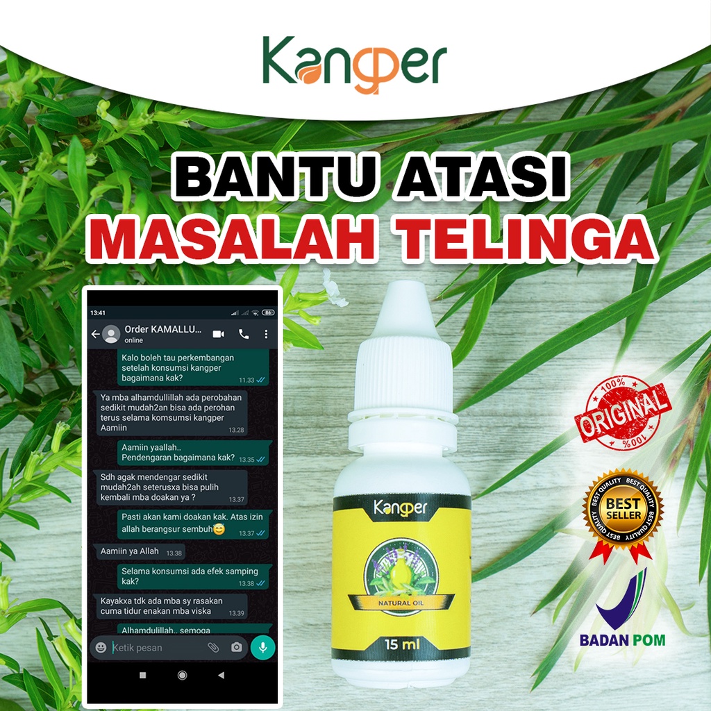 Obat Tetes Sakit Telinga Congek Bernanah Infeksi Curek Berdengung KANGPER ASLI BPOM