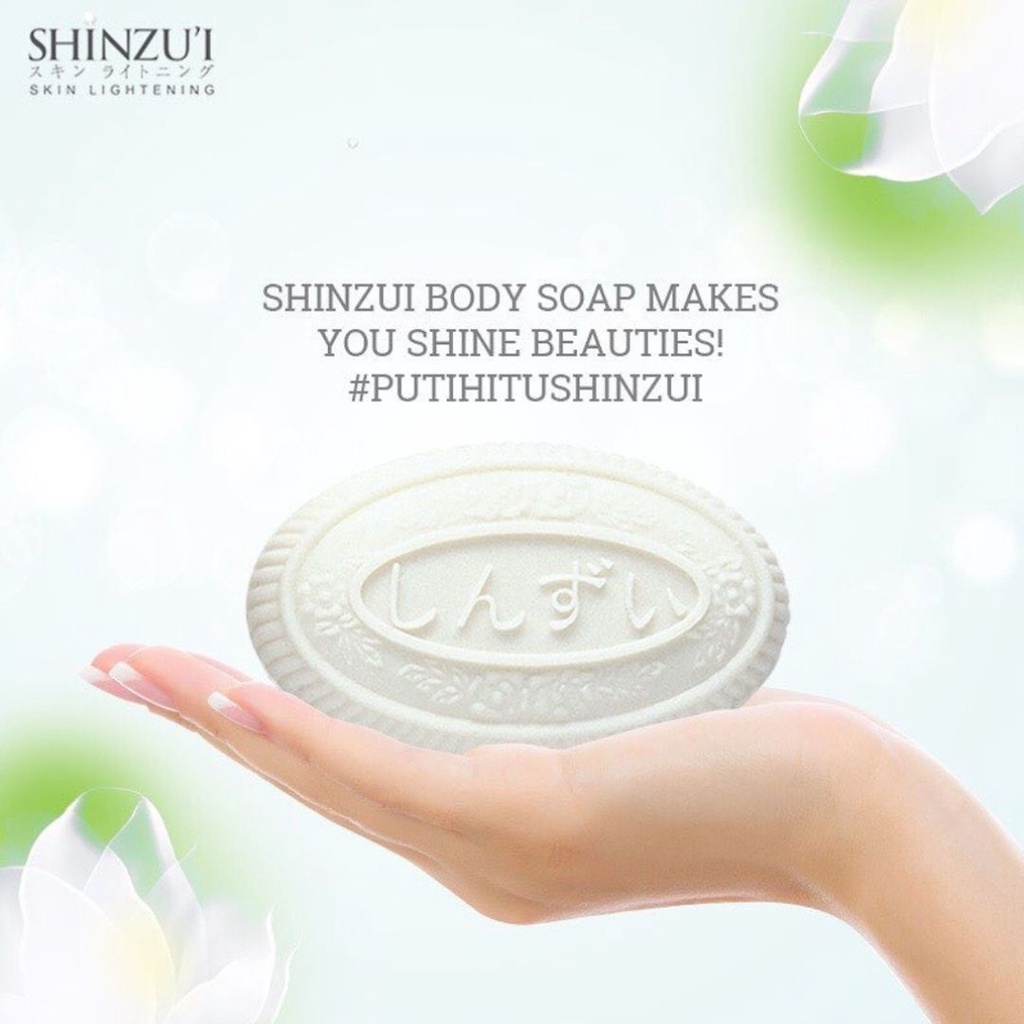 SHINZUI Skin Lightening Bar Soap 80gr / SABUN BATANG |  SABUN HANA SABUN KENSHO SABUN KIREI SABUN MATSU SABUN MYORI SABUN SAKURA
