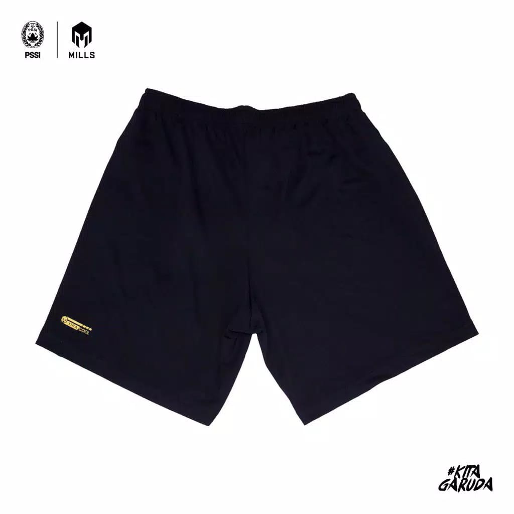 MILLS Celana Timnas Indonesia Football Short Third 3019 Black Original