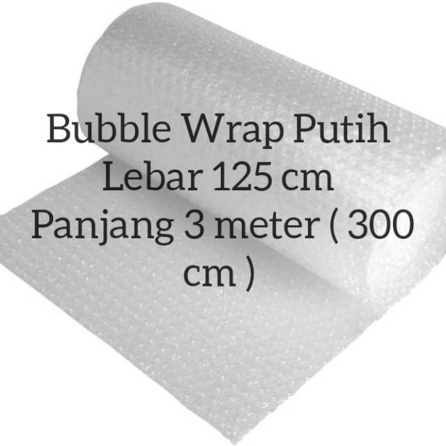 

Bubble wrap putih UK 30 cm X 10 meter Murah / BABEL - BUBEL - BUBBLE MULIAPACK J1