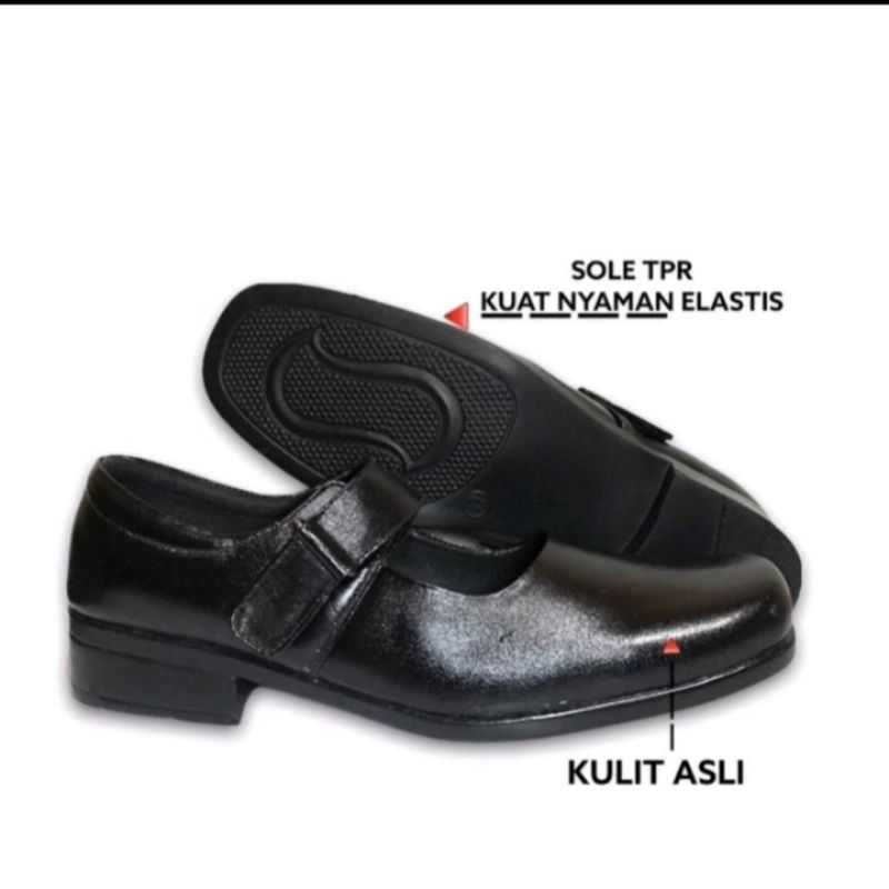 Sepatu fantovel Paskibraka Cewek Kulit Asli