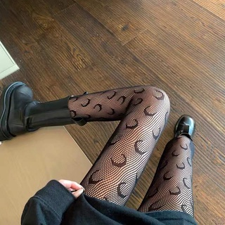 Women Fashion Moon Pattern Net Stocking 8225