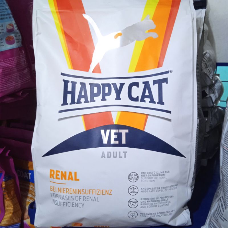 Happy Cat Vet Renal Dry Food Makanan Kucing Freshapck 1kg