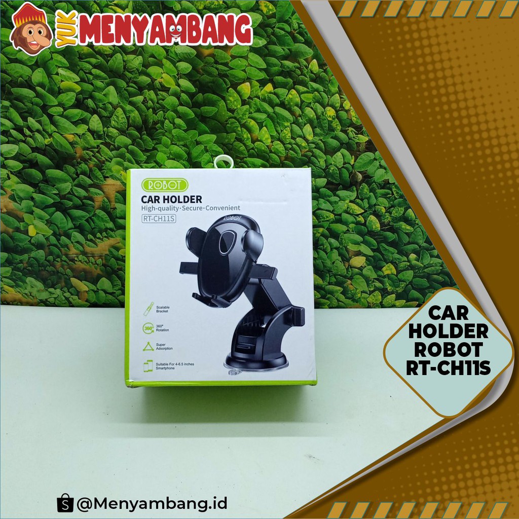 41659 | SV-Robot RT-CH11S Hitam | Car Holder Robot RT-CH11S Rotable
