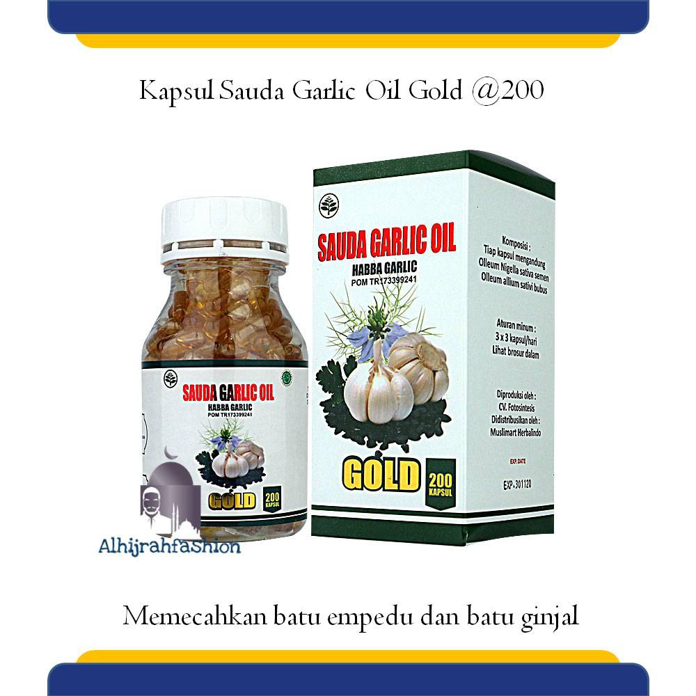 

Kapsul Sauda Garlic Oil Gold @200 Herbal Hipertensi Herbal Kolesterol