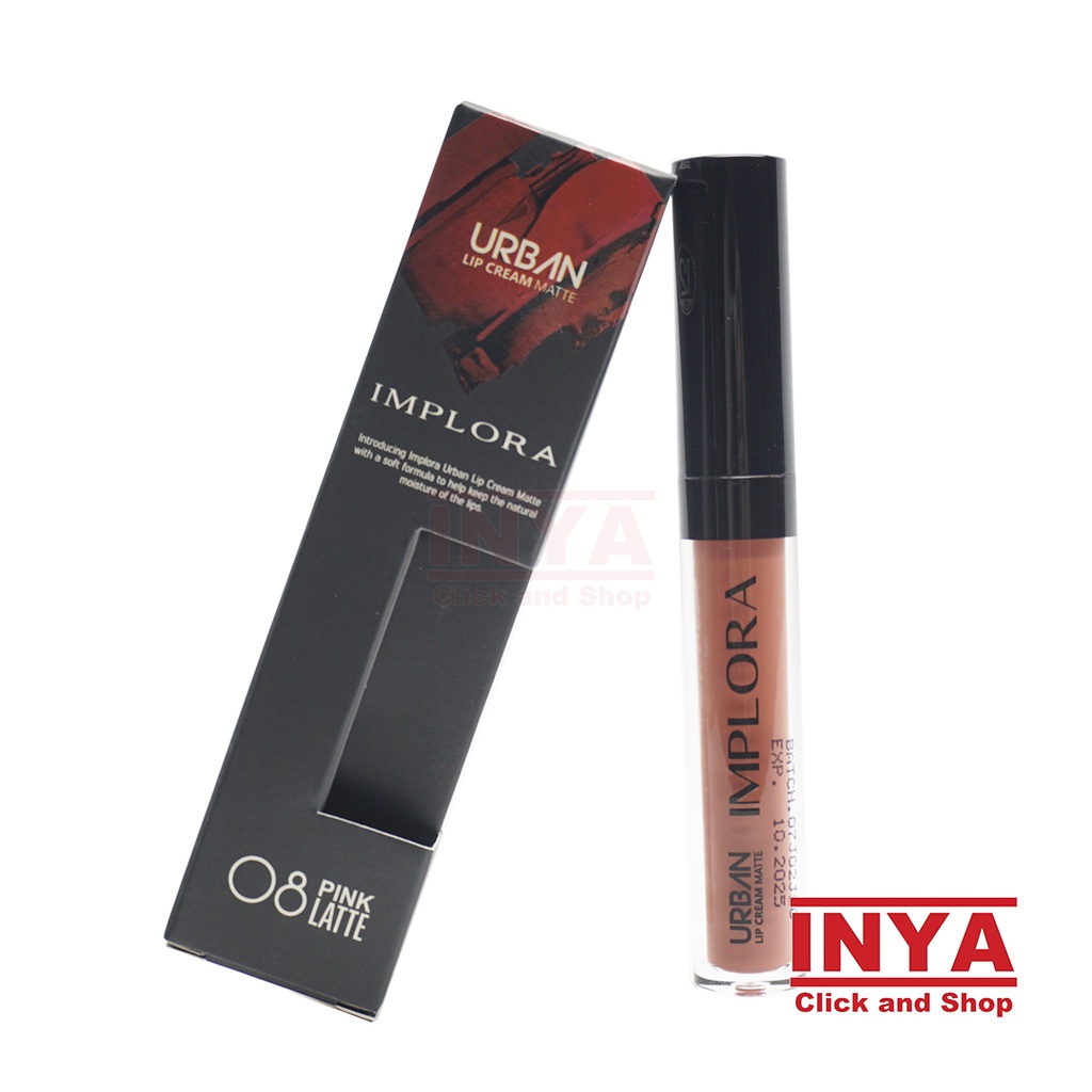 IMPLORA URBAN LIP CREAM MATTE 08 PINK LATTE 2.9gr