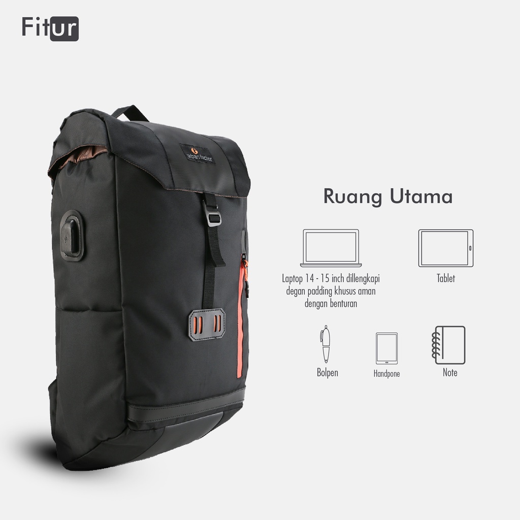 Tas ransel Backpack urban factor - Piccolo  | Tas laptop kasual