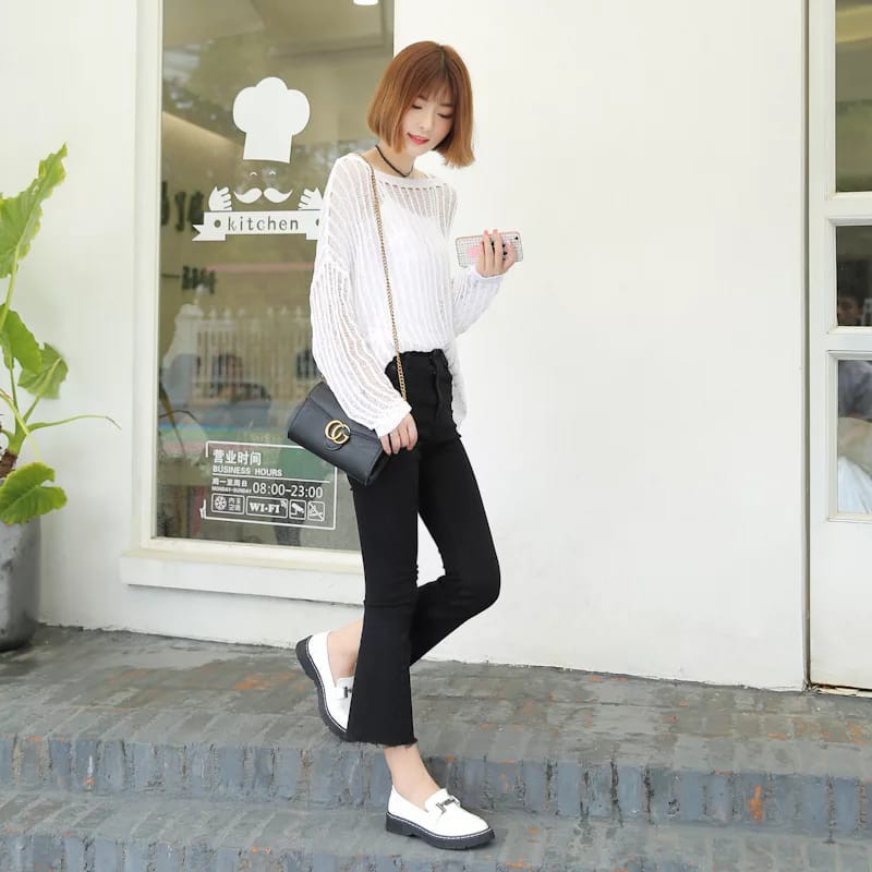 SEPATU WANITA HELLIS / SEPATU FLAT PREMIUM FMS 094