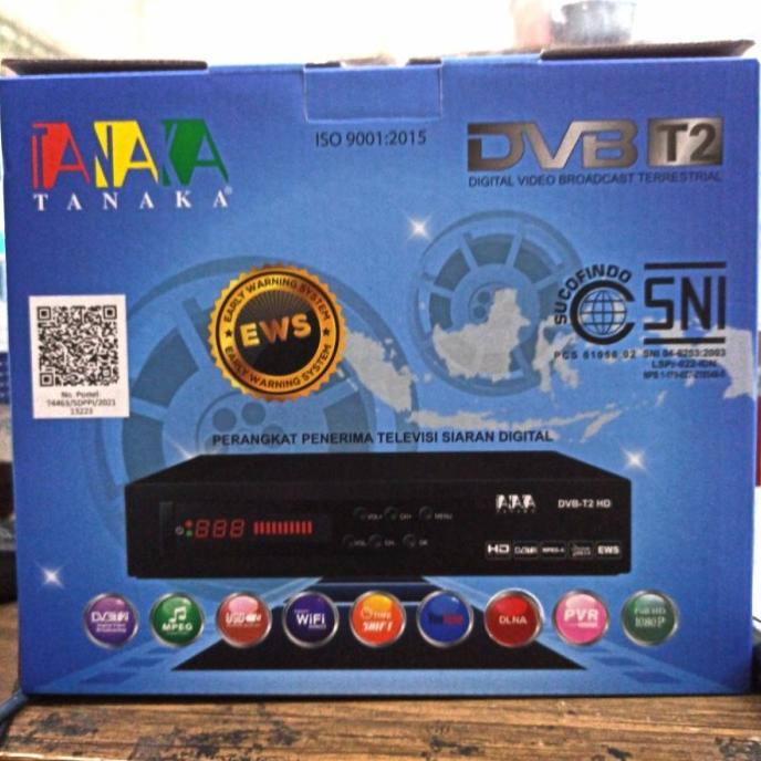 Set Top Box Tanaka T-2 DVB-T2 Receiver Dekoder TV Digital