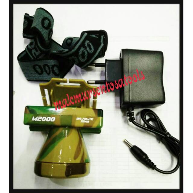 SENTER LAMPU KEPALA/HEAD LAMP LIGHT ARMY M2000